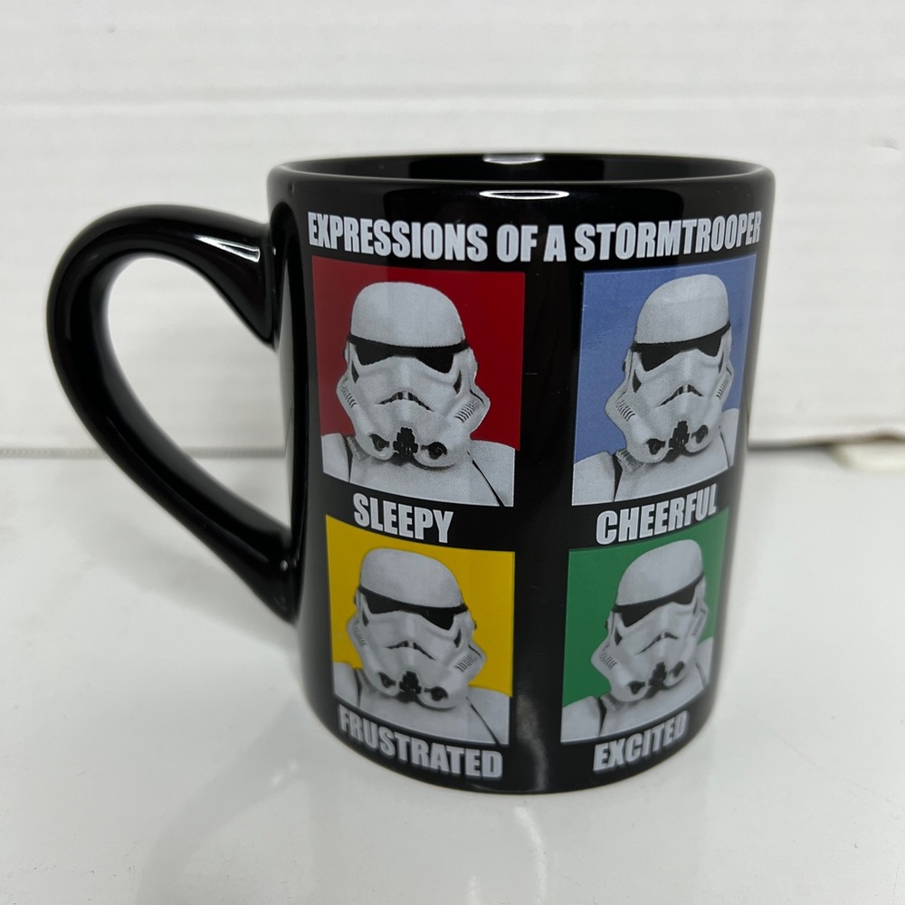 Star Wars Expressions of Darth Vader Mug ~ 20oz Black Ceramic Coffee Mug ~ MINT!
